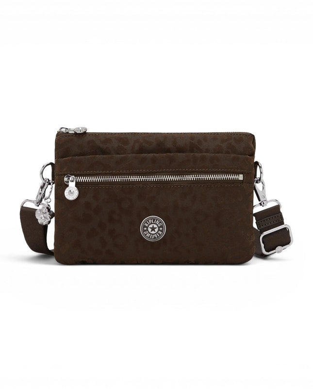 Borsetta Donna con Tracolla in Tessuto Soft Leo Marrone | Kipling RIRI LEO SOFT LEOPARD Kipling 