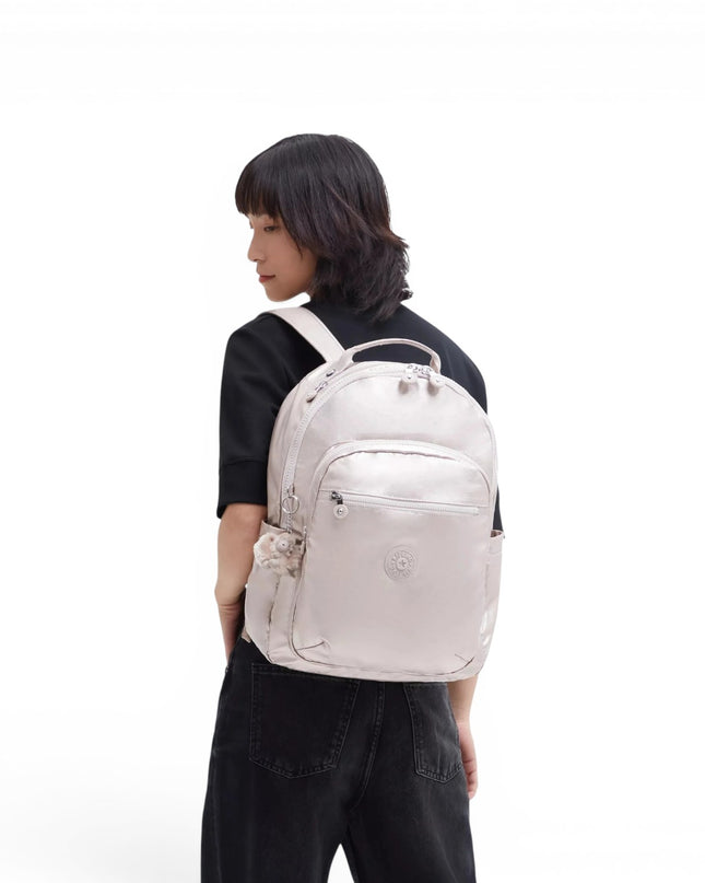 Zaino Porta Computer 15 Pollici Laminato | Kipling SEOUL METALLIC GLOW Kipling 