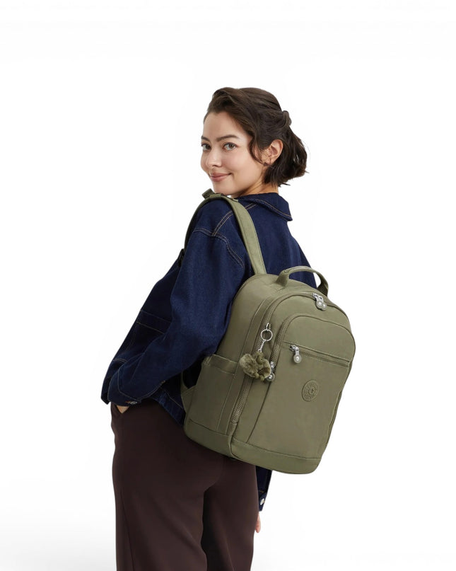 Zaino Porta Computer 15 Pollici Sage Verde | Kipling SEOUL CABIN ALMOST SAGE Kipling 