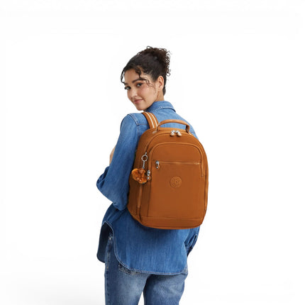 Zaino Porta Computer 15 Pollici Mokka Arancio | Kipling SEOUL CABIN STYLISH MOKKA Kipling 