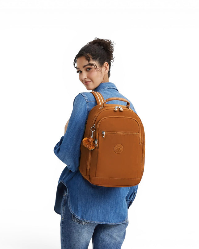 Zaino Porta Computer 15 Pollici Mokka Arancio | Kipling SEOUL CABIN STYLISH MOKKA Kipling 