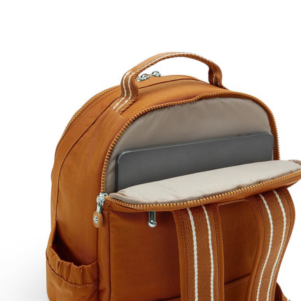 Zaino Porta Computer 15 Pollici Mokka Arancio | Kipling SEOUL CABIN STYLISH MOKKA Kipling 