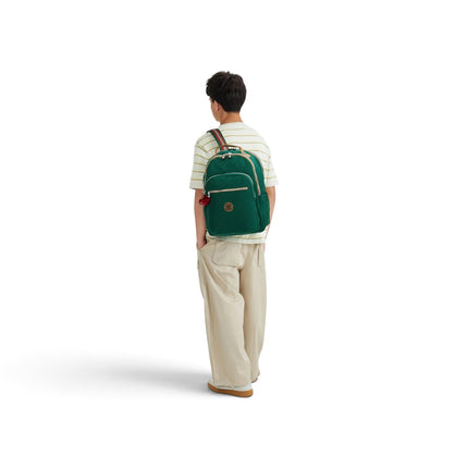 Zaino Porta Computer 15 Pollici Verde Moss | Kipling SEOUL LAP HIDEWAY MOSS C Kipling 