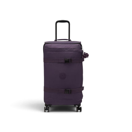Trolley Medio Multiscomparti in Tessuto Viola 4 Ruote | Kipling SPONTANEOUS M DARKEST BERRY Kipling 