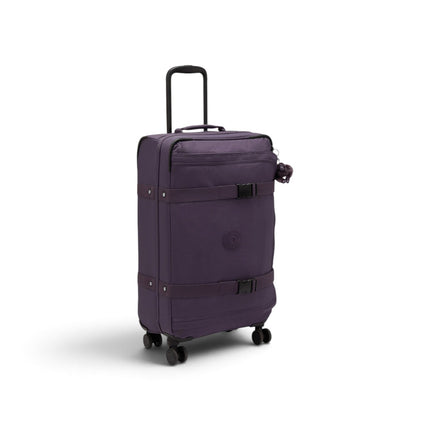 Trolley Medio Multiscomparti in Tessuto Viola 4 Ruote | Kipling SPONTANEOUS M DARKEST BERRY Kipling 