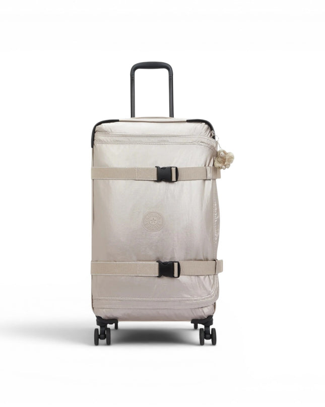 Trolley Medio Multiscomparti in Tessuto Laminato 4 Ruote | Kipling SPONTANEOUS M METALLIC GLOW Kipling 