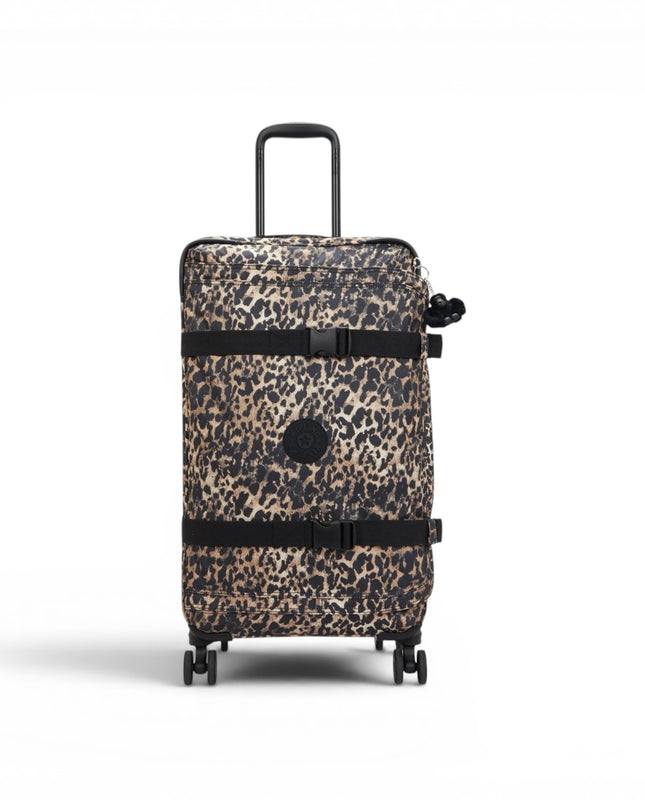 Trolley Medio Multiscomparti in Tessuto Leopard 4 Ruote | Kipling SPONTANEOUS M WILD LEOPARD Kipling 