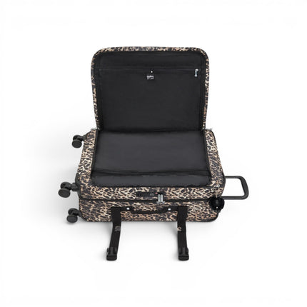 Trolley Medio Multiscomparti in Tessuto Leopard 4 Ruote | Kipling SPONTANEOUS M WILD LEOPARD Kipling 