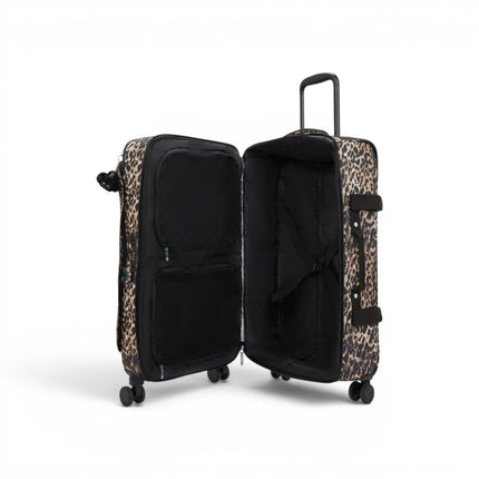Trolley Medio Multiscomparti in Tessuto Leopard 4 Ruote | Kipling SPONTANEOUS M WILD LEOPARD Kipling 