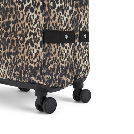 Trolley Medio Multiscomparti in Tessuto Leopard 4 Ruote | Kipling SPONTANEOUS M WILD LEOPARD Kipling 
