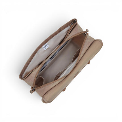 Borsa Lavoro Multitasche con Tracolla in Tessuto Beige | Kipling SUPERWORKER TAN BEIGE Kipling 