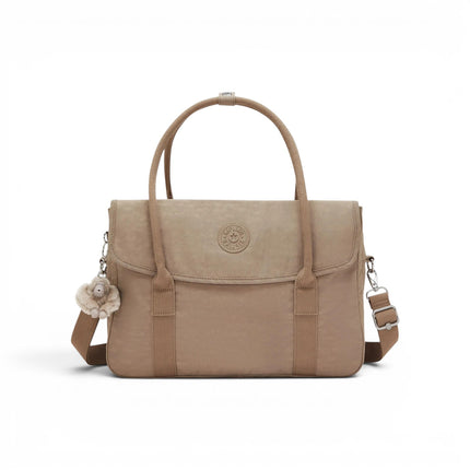 Borsa Lavoro Multitasche con Tracolla in Tessuto Beige | Kipling SUPERWORKER S TAN BEIGE Kipling 