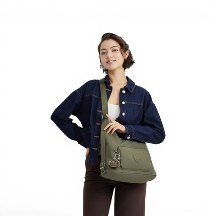 Borsa Zaino Convertibile in Tessuto Sage Verde | Kipling YENNA ALMOST SAGE Kipling 