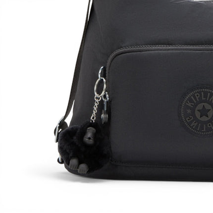 Borsa Zaino Convertibile in Tessuto Nero| Kipling YENNA BLACK NOIR Kipling 