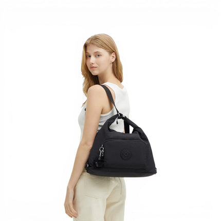 Borsa Zaino Convertibile in Tessuto Nero| Kipling YENNA BLACK NOIR Kipling 