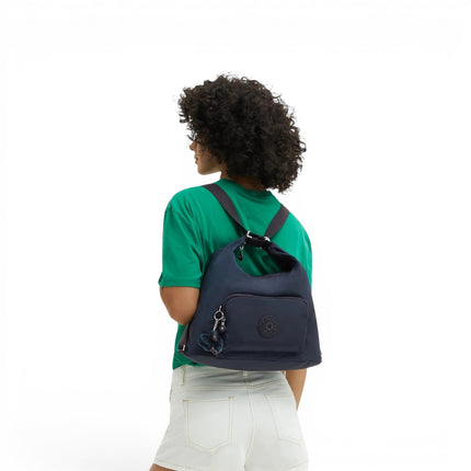 Borsa Zaino Convertibile in Tessuto Blue Blu | Kipling YENNA BLUE BLUE Kipling 