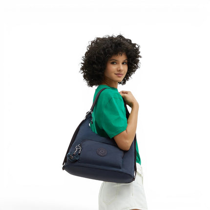 Borsa Zaino Convertibile in Tessuto Blue Blu | Kipling YENNA BLUE BLUE Kipling 
