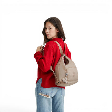 Borsa Zaino Convertibile in Tessuto Tan Beige | Kipling YENNA TAN BEIGE Kipling 