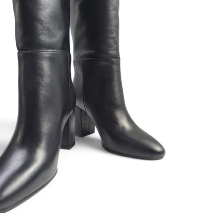 Stivale Donna Tubolare Tacco Alto in Pelle Nera | Luis Anne MAYA 8701 BLACK Luis Anne 
