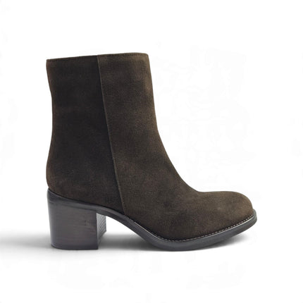 Stivaletto Donna con Tacco in Camoscio Moro | Luis Anne TONYA 2506 BROWN Luis Anne 