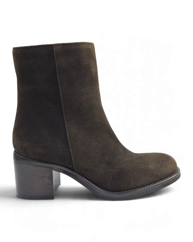 Stivaletto Donna con Tacco in Camoscio Moro | Luis Anne TONYA 2506 BROWN Luis Anne 