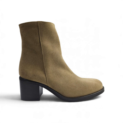 Stivaletto Donna con Tacco in Camoscio Beige | Luis Anne TONYA 2506 STEPPA Luis Anne 