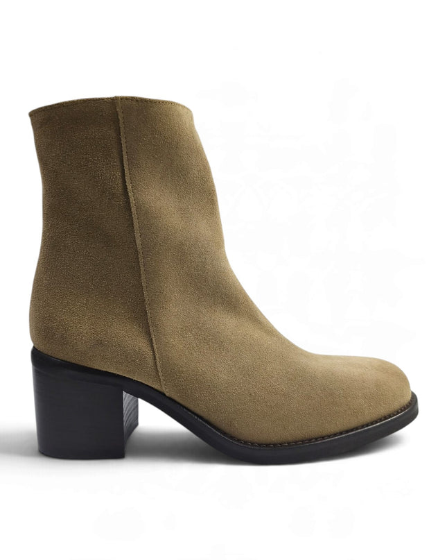 Stivaletto Donna con Tacco in Camoscio Beige | Luis Anne TONYA 2506 STEPPA Luis Anne 