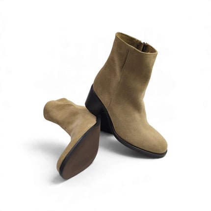 Stivaletto Donna con Tacco in Camoscio Beige | Luis Anne TONYA 2506 STEPPA Luis Anne 