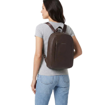 Mandarina Duck Zaino Lavoro Porta PC 13 Pollici Laptop in Pelle Moro FZT51 MELLOW LEATHER ESPRESSO Mandarina Duck 