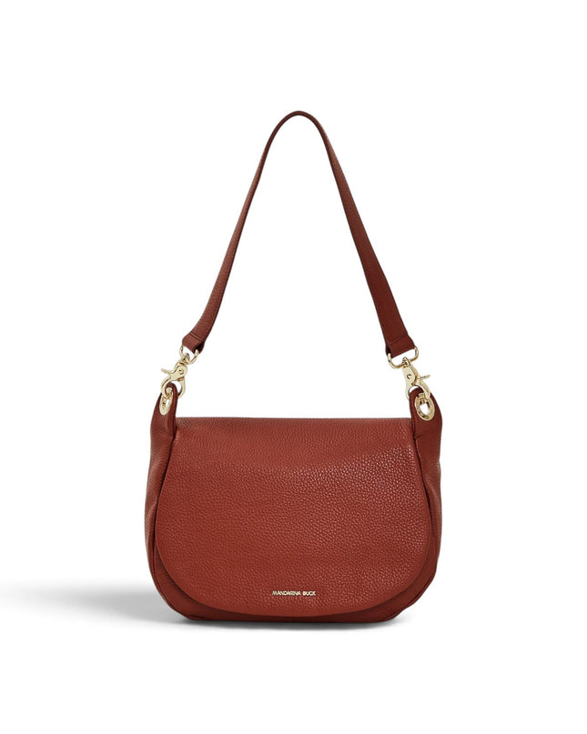 Borsa Donna con Patta e Tracolla in Pelle Havana | Mandarina Duck FZTA9 MELLOW LEATHER HAVANA Mandarina Duck 