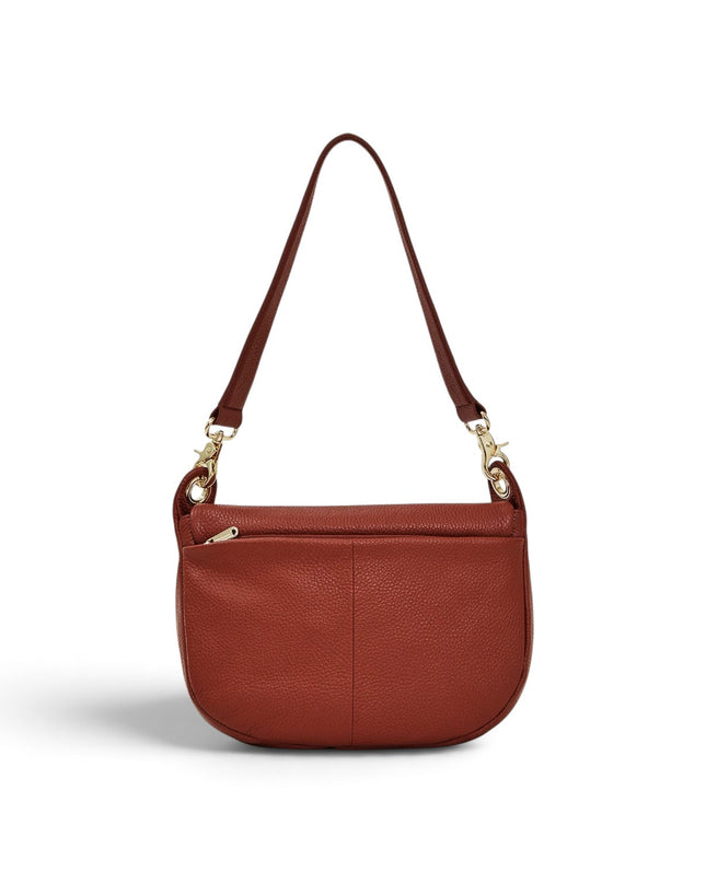 Borsa Donna con Patta e Tracolla in Pelle Havana | Mandarina Duck FZTA9 MELLOW LEATHER HAVANA Mandarina Duck 