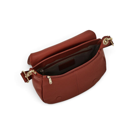 Borsa Donna con Patta e Tracolla in Pelle Havana | Mandarina Duck FZTA9 MELLOW LEATHER HAVANA Mandarina Duck 