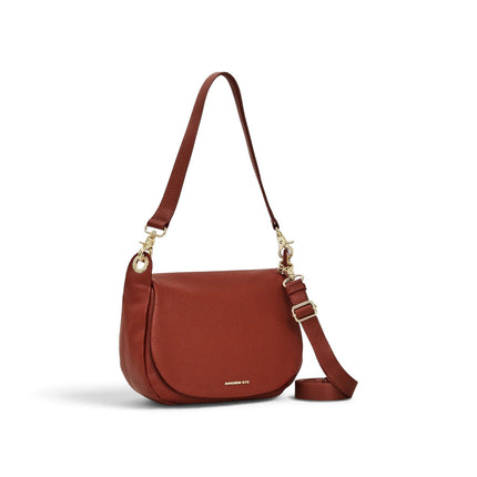 Borsa Donna con Patta e Tracolla in Pelle Havana | Mandarina Duck FZTA9 MELLOW LEATHER HAVANA Mandarina Duck 