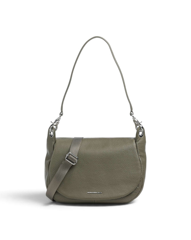 Borsa Donna con Patta e Tracolla in Pelle Verde | Mandarina Duck FZTA9 MELLOW LEATHER WINTER OLIVE Mandarina Duck 