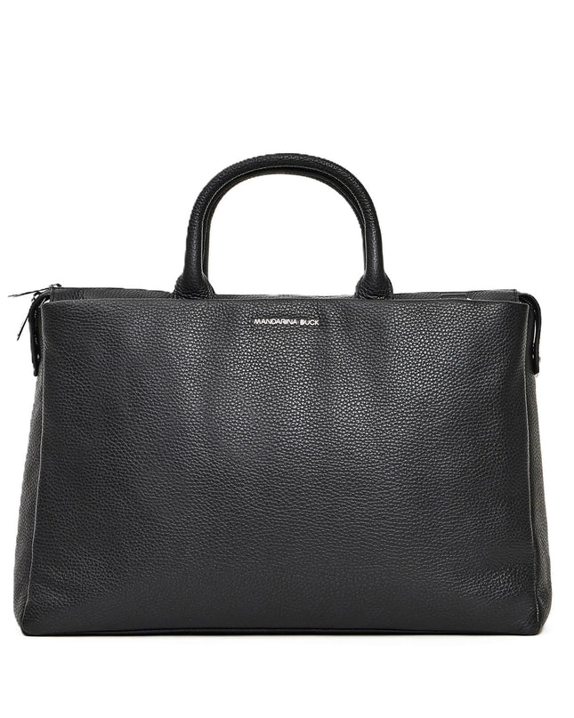Mandarina Duck Borsa LavoroTracolla Porta PC 15 Pollici Laptop in Pelle Nera MWT04 MELLOW URBAN BLACK Mandarina Duck 