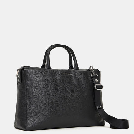 Mandarina Duck Borsa LavoroTracolla Porta PC 15 Pollici Laptop in Pelle Nera MWT04 MELLOW URBAN BLACK Mandarina Duck 