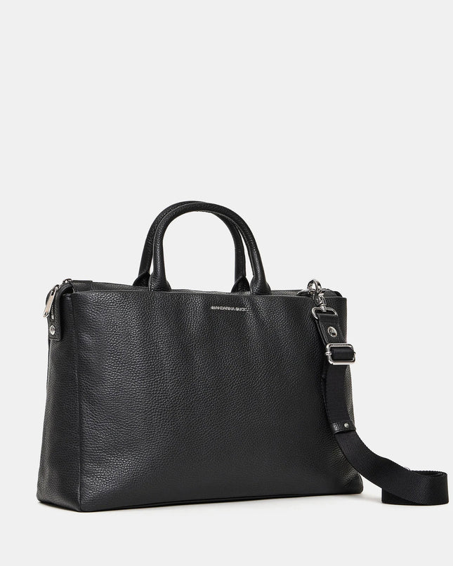 Mandarina Duck Borsa LavoroTracolla Porta PC 15 Pollici Laptop in Pelle Nera MWT04 MELLOW URBAN BLACK Mandarina Duck 
