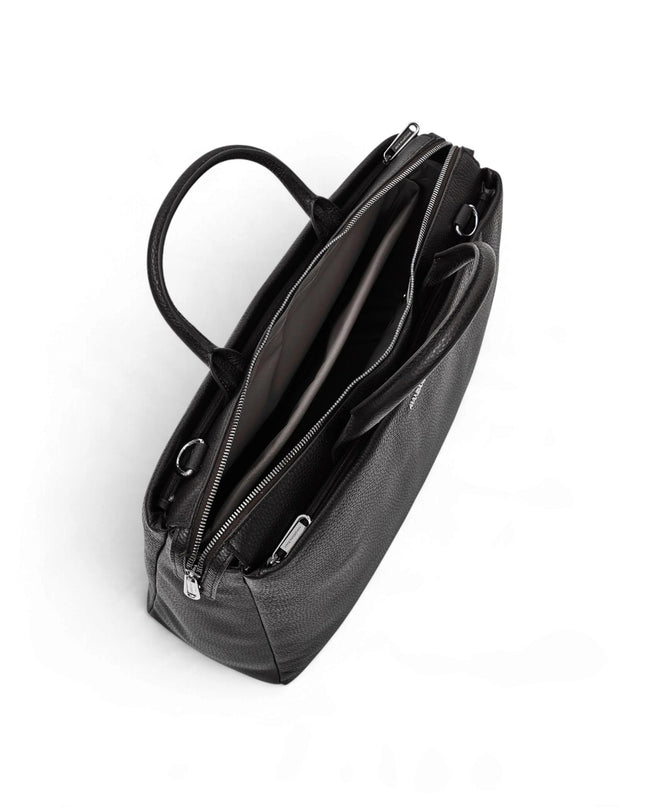 Mandarina Duck Borsa LavoroTracolla Porta PC 15 Pollici Laptop in Pelle Nera MWT04 MELLOW URBAN BLACK Mandarina Duck 