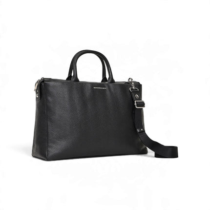 Mandarina Duck Borsa LavoroTracolla Porta PC 15 Pollici Laptop in Pelle Nera MWT04 MELLOW URBAN BLACK Mandarina Duck 