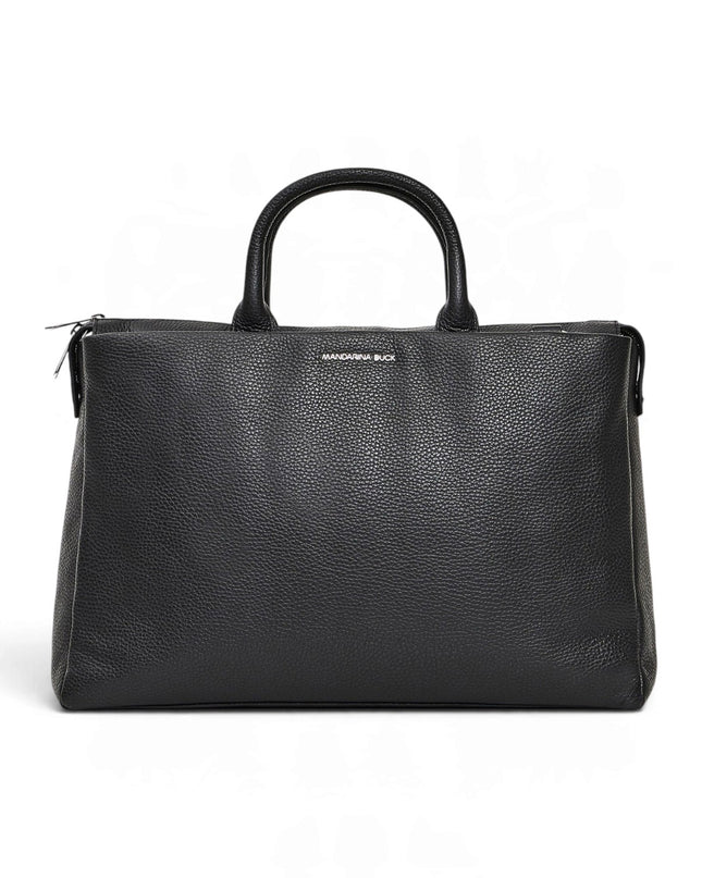 Mandarina Duck Borsa LavoroTracolla Porta PC 15 Pollici Laptop in Pelle Nera MWT04 MELLOW URBAN BLACK Mandarina Duck 