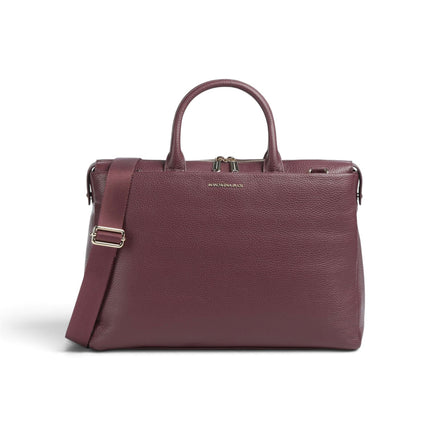 Borsa LavoroTracolla Porta PC 15 Pollici Laptop in Pelle Bordeaux | Mandarina Duck MWT04 MELLOW URBAN SIN Mandarina Duck 