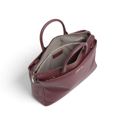 Borsa LavoroTracolla Porta PC 15 Pollici Laptop in Pelle Bordeaux | Mandarina Duck MWT04 MELLOW URBAN SIN Mandarina Duck 