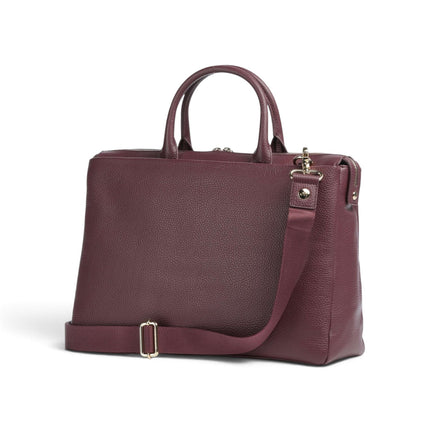 Borsa LavoroTracolla Porta PC 15 Pollici Laptop in Pelle Bordeaux | Mandarina Duck MWT04 MELLOW URBAN SIN Mandarina Duck 