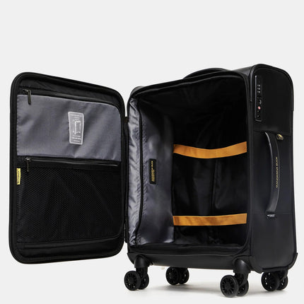 Mandarina Duck Trolley da Cabina Bagaglio a Mano Valigia 4 Ruote Nera OSV01 ECO COATED BLACK Mandarina Duck 