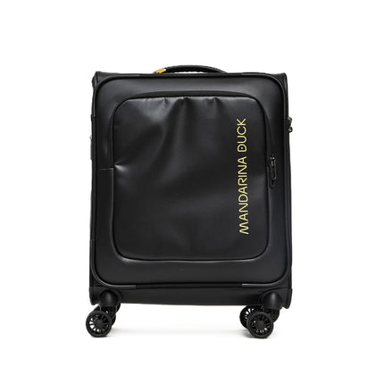Mandarina Duck Trolley da Cabina Bagaglio a Mano Valigia 4 Ruote Nera OSV01 ECO COATED BLACK Mandarina Duck 