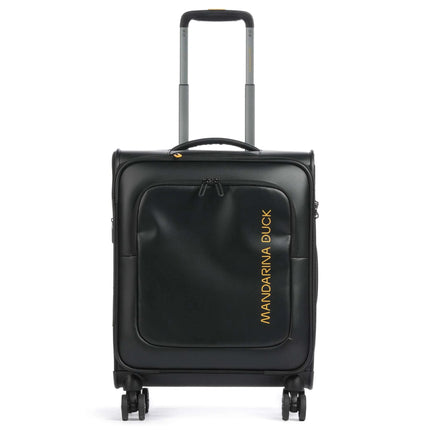 Mandarina Duck Trolley da Cabina Bagaglio a Mano Valigia 4 Ruote Nera OSV01 ECO COATED BLACK Mandarina Duck 