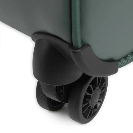 Mandarina Duck Trolley da Cabina Bagaglio a Mano Valigia 4 Ruote Deep Green Verde OSV01 ECO COATED DEEP GREEN Mandarina Duck 