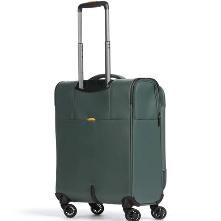 Mandarina Duck Trolley da Cabina Bagaglio a Mano Valigia 4 Ruote Deep Green Verde OSV01 ECO COATED DEEP GREEN Mandarina Duck 