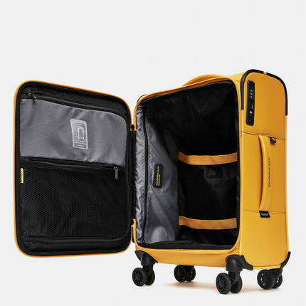 Mandarina Duck Trolley da Cabina Bagaglio a Mano Valigia 4 Ruote Giallo OSV01 ECO COATED DUCK YELLOW Mandarina Duck 