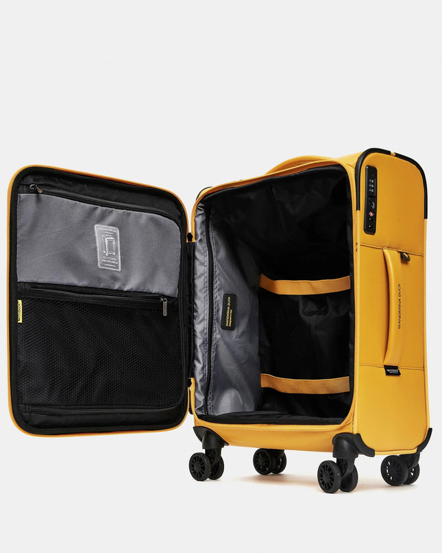 Mandarina Duck Trolley da Cabina Bagaglio a Mano Valigia 4 Ruote Giallo OSV01 ECO COATED DUCK YELLOW Mandarina Duck 